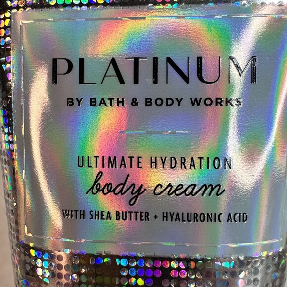 Bath & Body Works Platinum Ultimate Hydration Body Cream X2 Shea Butter 8oz NEW - Picture 2 of 6